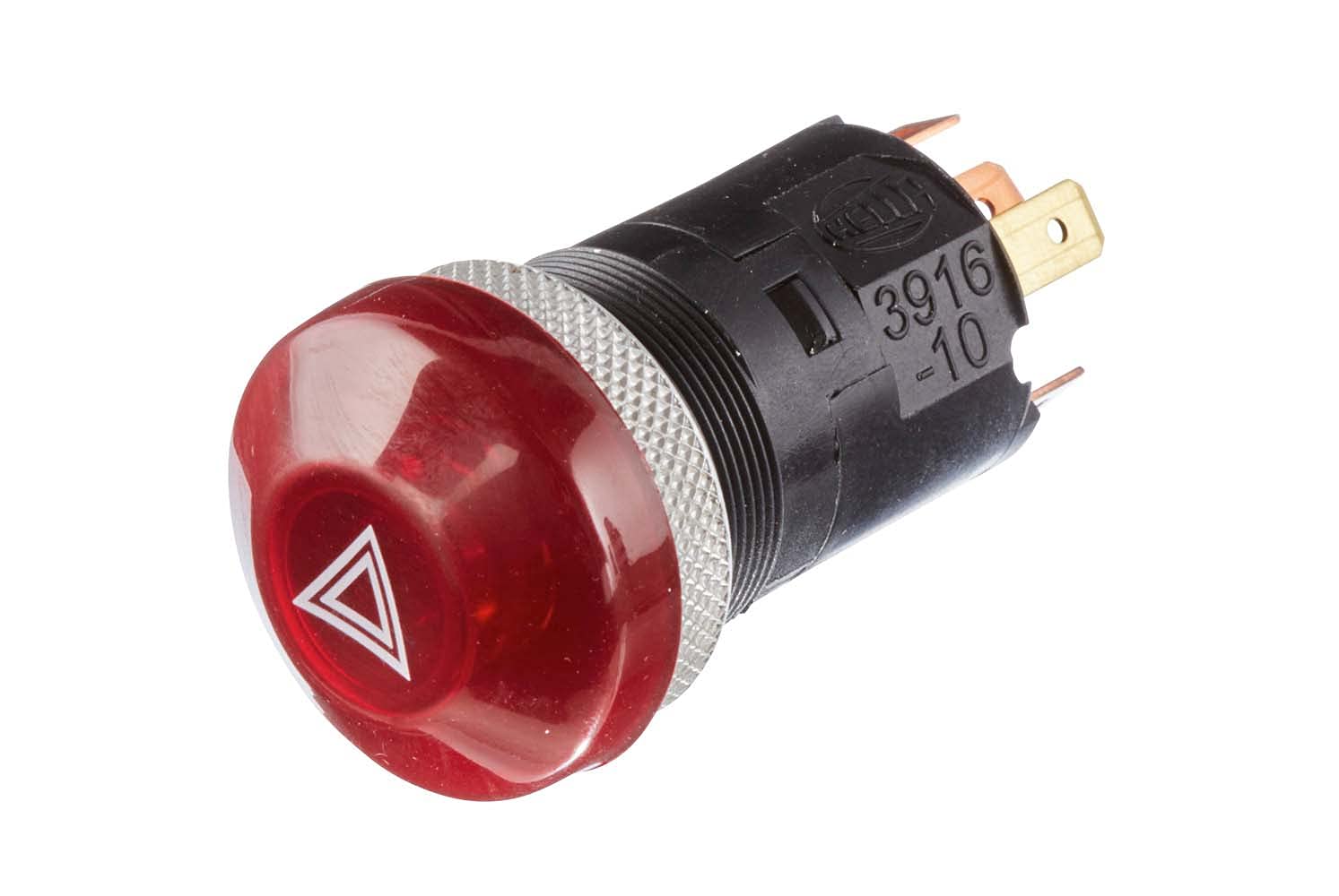HELLA 6HF 003 916-107 Warnblinkschalter - Traktor - Druckbetätigung - 24V - Einbau - Halogen - Schalterbeleuchtung: rot - mit Glühlampe HELLA 6HF 003 916-107 Warnblinkschalter - Traktor - Druckbetätigung - 24V - Einbau - Halogen - Schalterbeleuchtung: rot - mit Glühlampe von Hella