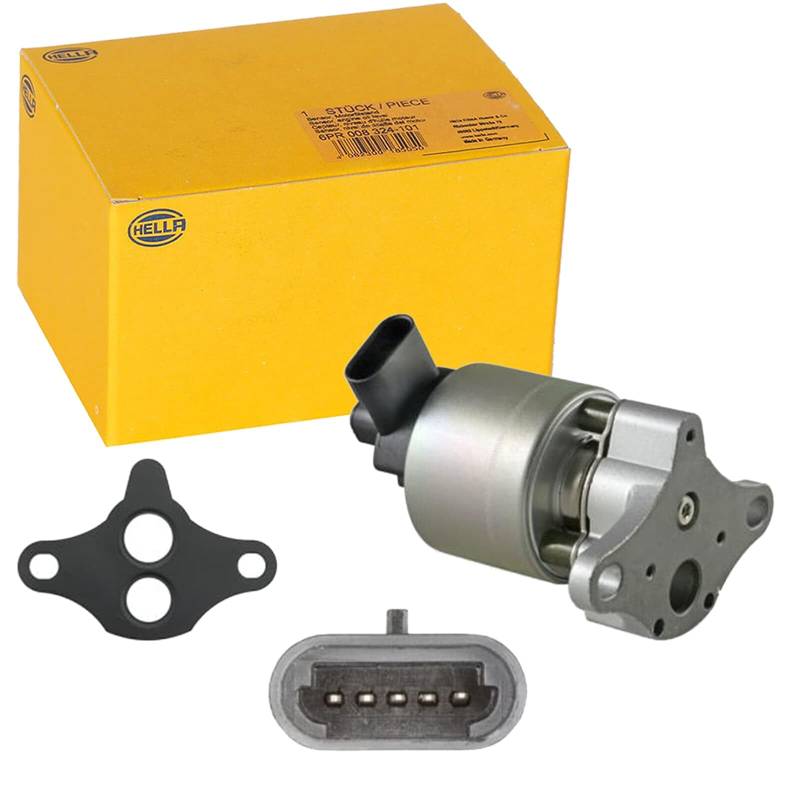 HELLA 6NU 010 171-071 AGR-Ventil - 12V - elektrisch - ohne Dichtung - Steuergerät/Software muss angelernt/upgedatet werden von Hella