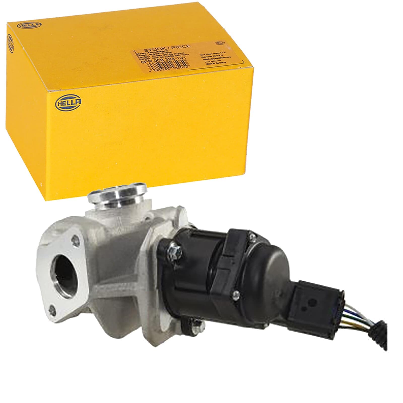 HELLA 6NU 010 171-651 AGR-Ventil - elektronisch - 5-polig - mit Dichtung - mit Schelle HELLA 6NU 010 171-651 AGR-Ventil - elektronisch - 5-polig - mit Dichtung - mit Schelle von Hella