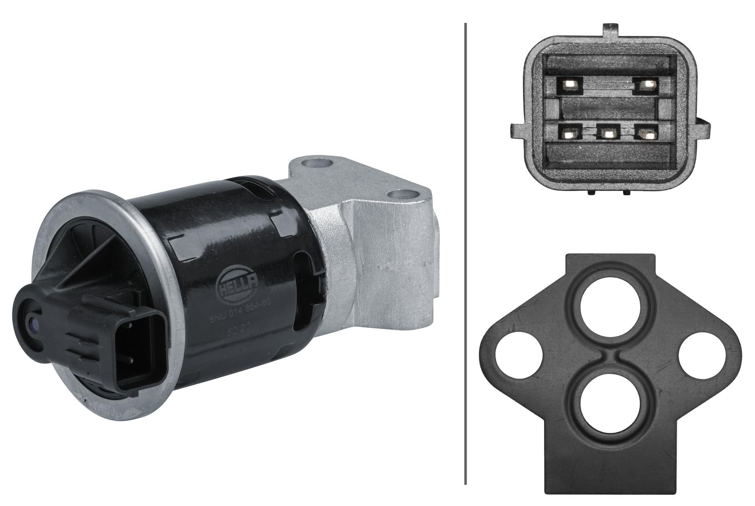 HELLA 6NU 014 864-601 AGR-Ventil - elektrisch - mit Dichtung HELLA 6NU 014 864-601 AGR-Ventil - elektrisch - mit Dichtung von Hella