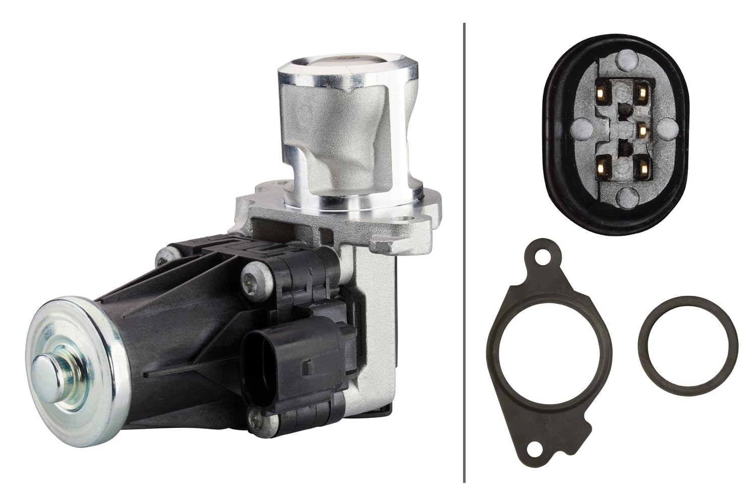 HELLA 6NU 014 864-761 AGR-Ventil - elektrisch - 5-polig - mit Dichtung HELLA 6NU 014 864-761 AGR-Ventil - elektrisch - 5-polig - mit Dichtung von Hella