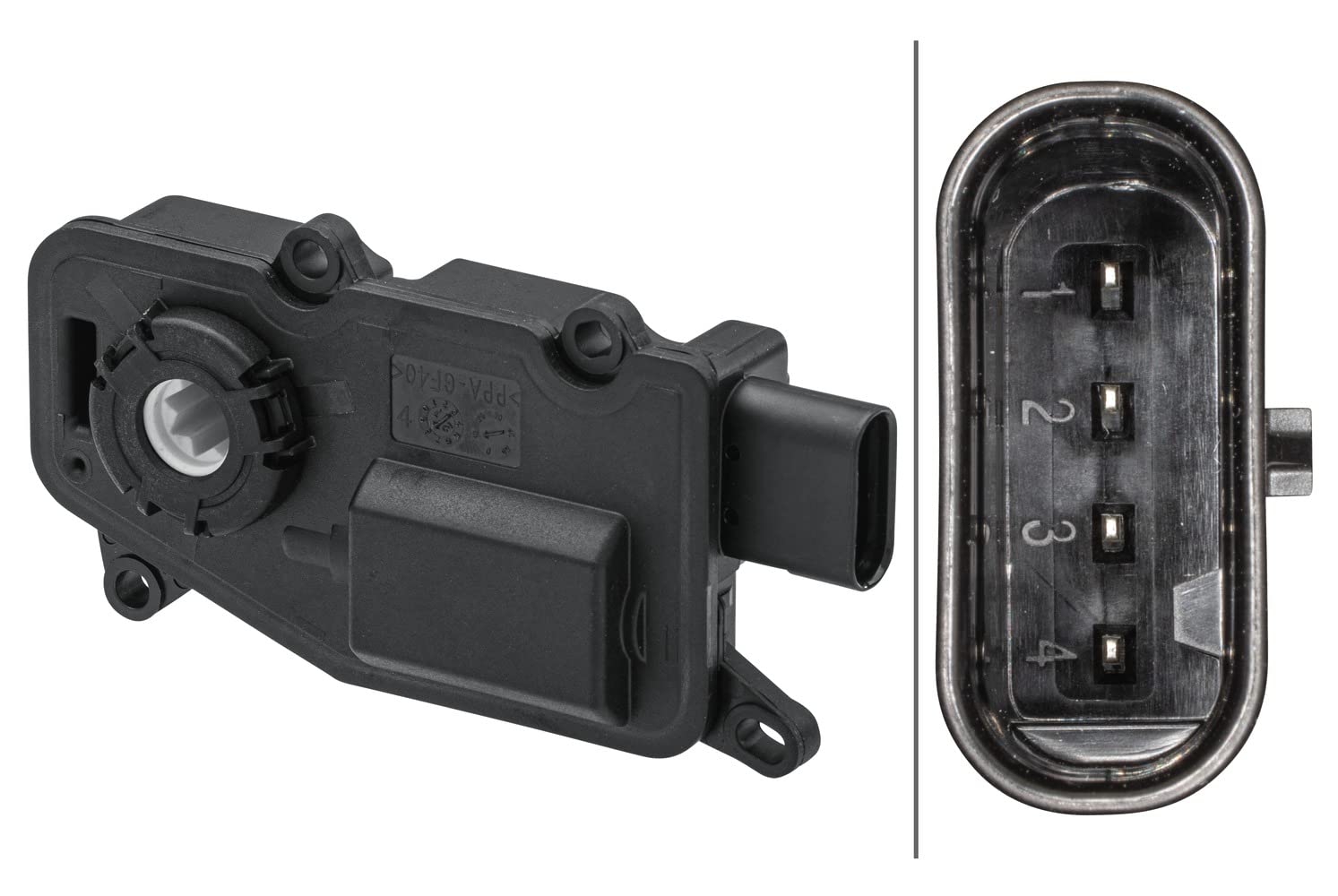 HELLA Stellelement - 12V - 4-polig - elektrisch - 6NW 011 303-711 HELLA Stellelement - 12V - 4-polig - elektrisch - 6NW 011 303-711 von Hella