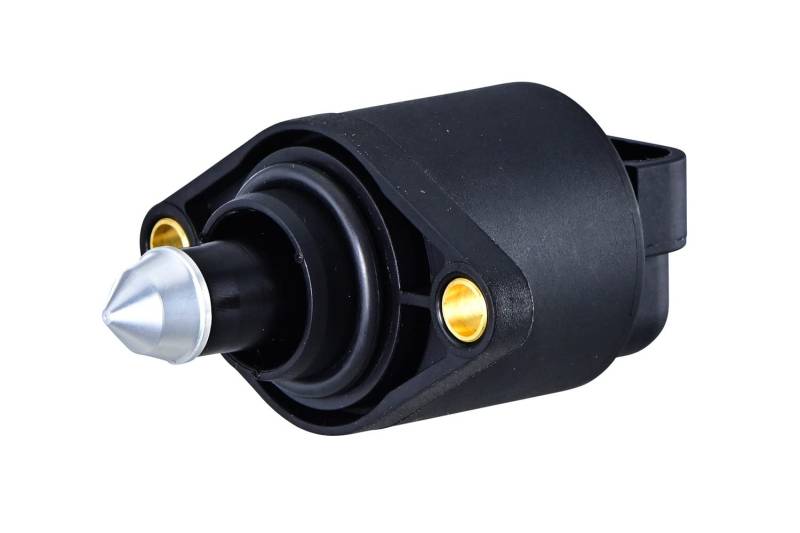 HELLA 6NW 358 192-181 Leerlaufregelventil, Luftversorgung - 12V - 4-polig - geschraubt - elektrisch - Anzahl der Befestigungsbohrungen: 2 - mit Dichtungen von Hella