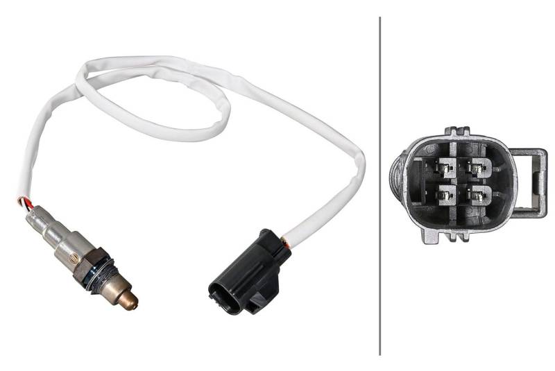 HELLA 6PA 358 221-181 Lambdasonde - 4-polig - Kabel: 620mm von Hella