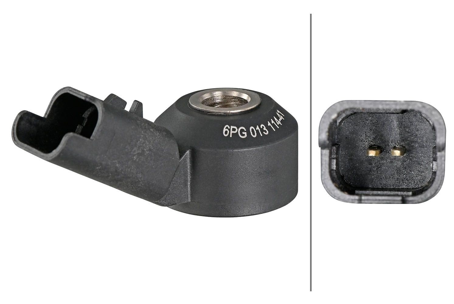HELLA 6PG 013 114-411 Klopfsensor - 12V - 2-polig - Steckergehäuseform: quadratisch - ohne Kabel HELLA 6PG 013 114-411 Klopfsensor - 12V - 2-polig - Steckergehäuseform: quadratisch - ohne Kabel von Hella