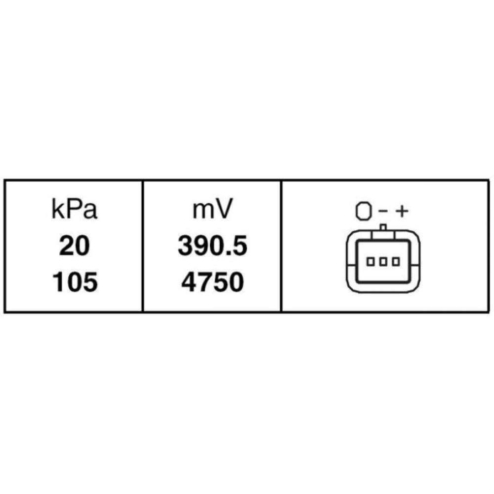 HELLA 6PP 009 400-161 Sensor, Saugrohrdruck - 5V - ohne Kabel HELLA 6PP 009 400-161 Sensor, Saugrohrdruck - 5V - ohne Kabel von Hella