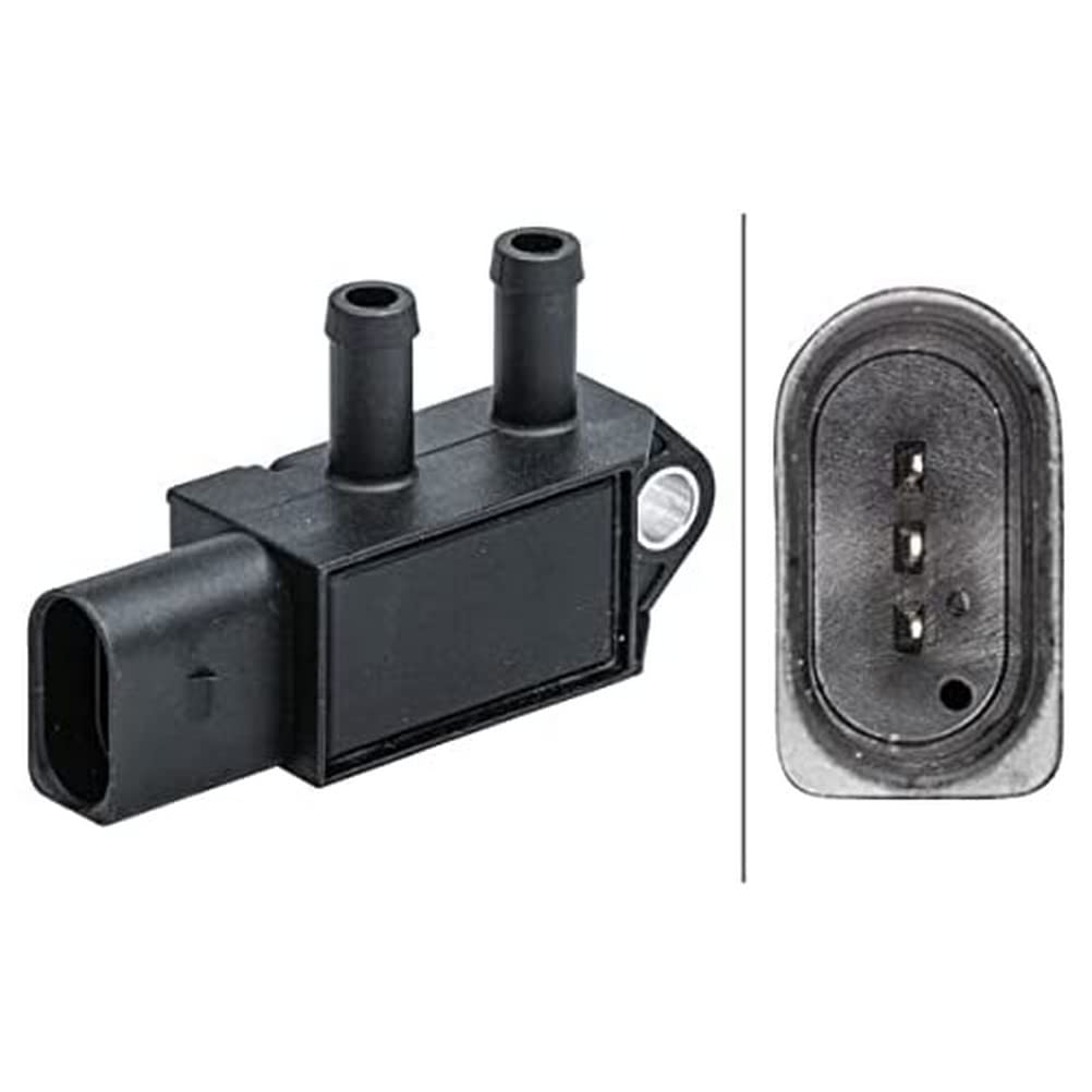 HELLA 6PP 009 409-621 Sensor, Abgasdruck - 3-polig - geschraubt von Hella