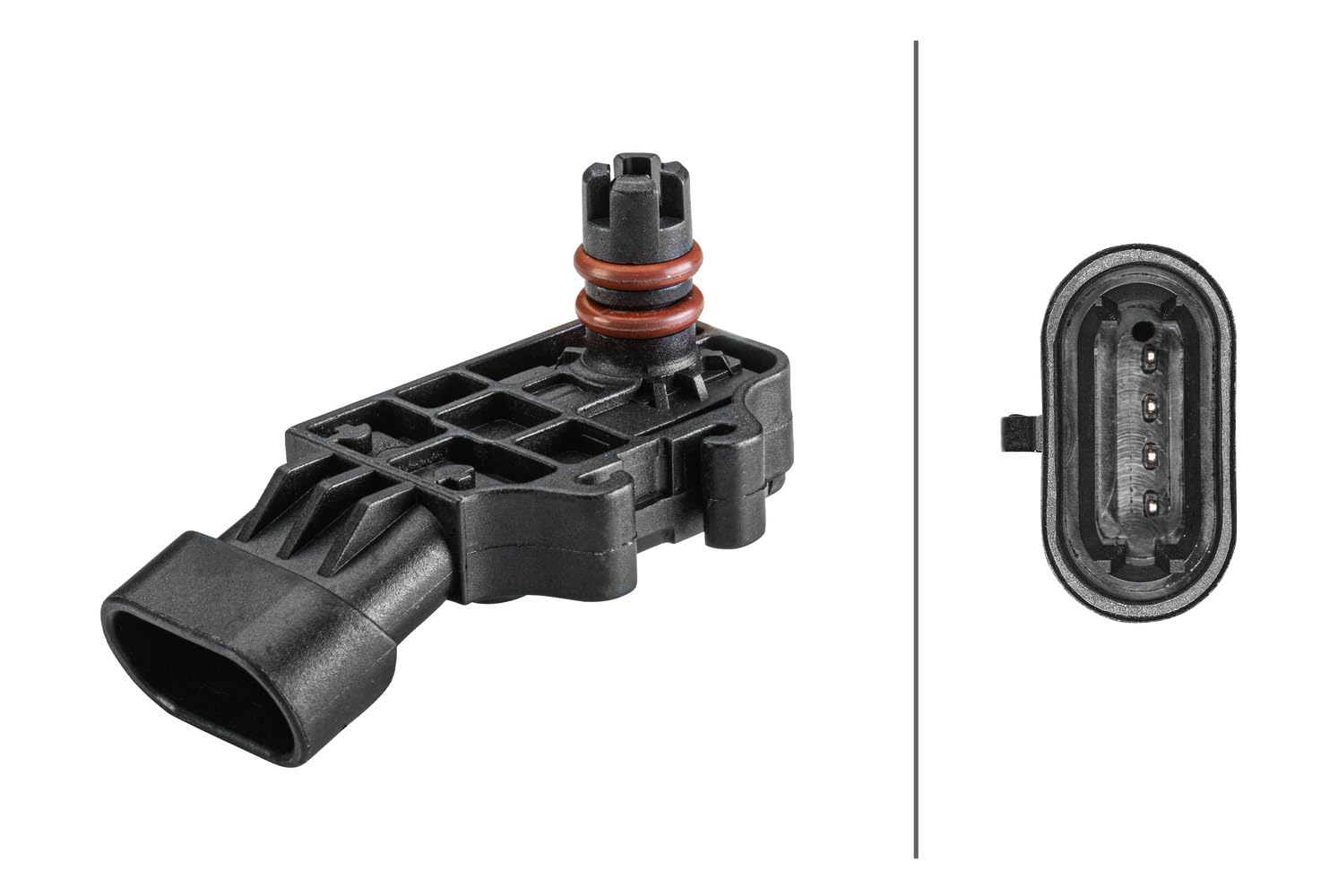 HELLA 6PP 358 152-121 Sensor, Ladedruck - 4-polig - geschraubt HELLA 6PP 358 152-121 Sensor, Ladedruck - 4-polig - geschraubt von Hella