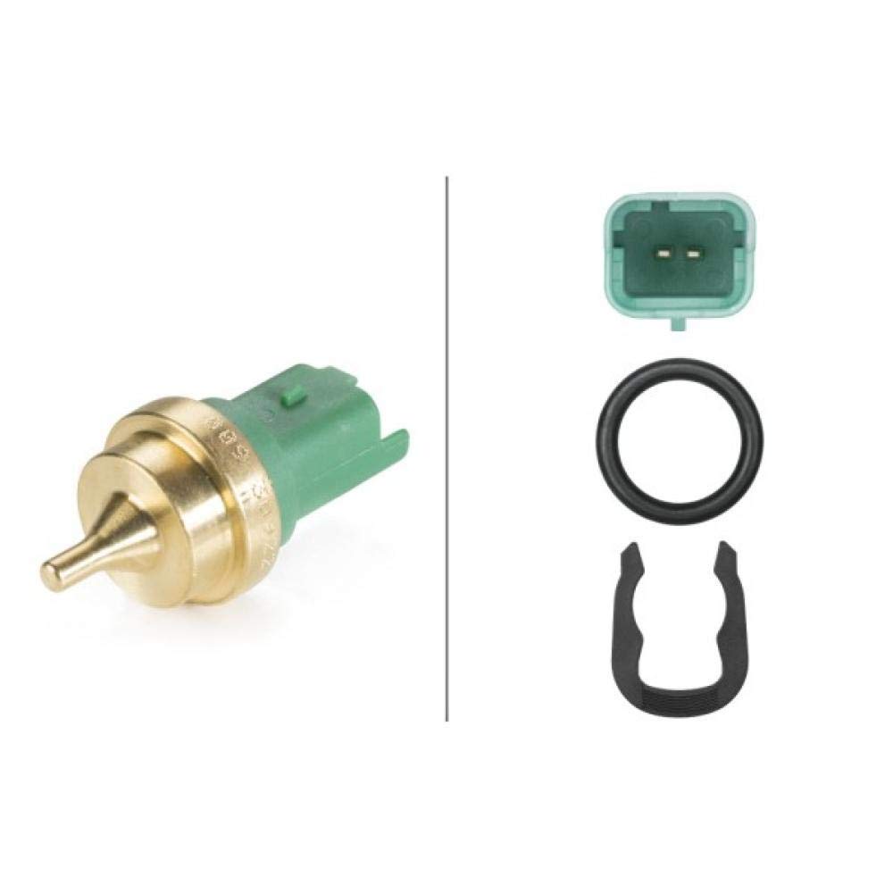 HELLA 6PT 009 309-221 Sensor, Kühlmitteltemperatur - 12V - gesteckt - mit Dichtung - mit Sicherungsring von Hella