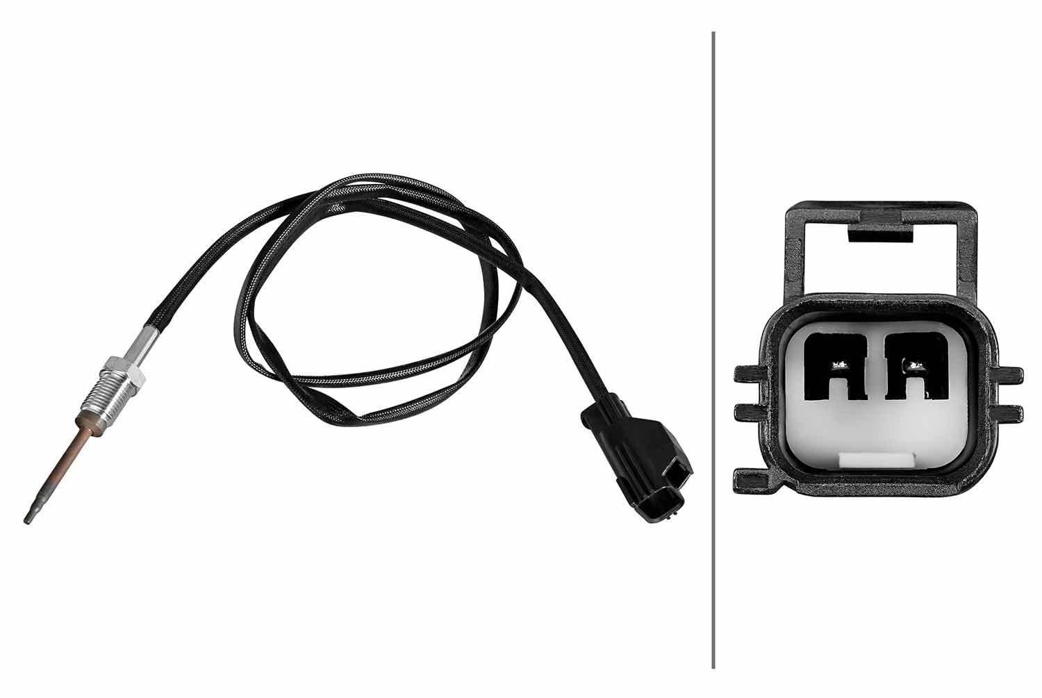 HELLA 6PT 010 376-581 Sensor, Abgastemperatur - 2-polig - geschraubt - Kabel: 835mm HELLA 6PT 010 376-581 Sensor, Abgastemperatur - 2-polig - geschraubt - Kabel: 835mm von Hella