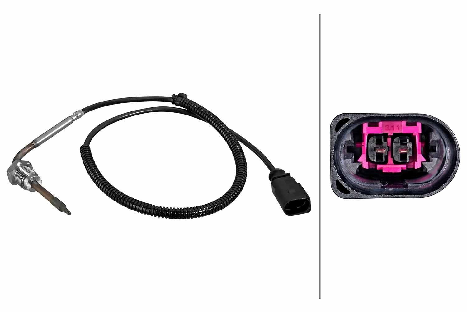 HELLA 6PT 010 376-801 Sensor, Abgastemperatur - 2-polig - geschraubt - Kabel: 550mm HELLA 6PT 010 376-801 Sensor, Abgastemperatur - 2-polig - geschraubt - Kabel: 550mm von Hella