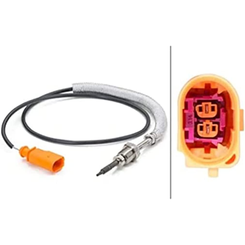 HELLA 6PT 014 494-051 Sensor, Abgastemperatur - 2-polig - geschraubt - Kabel: 580mm von Hella