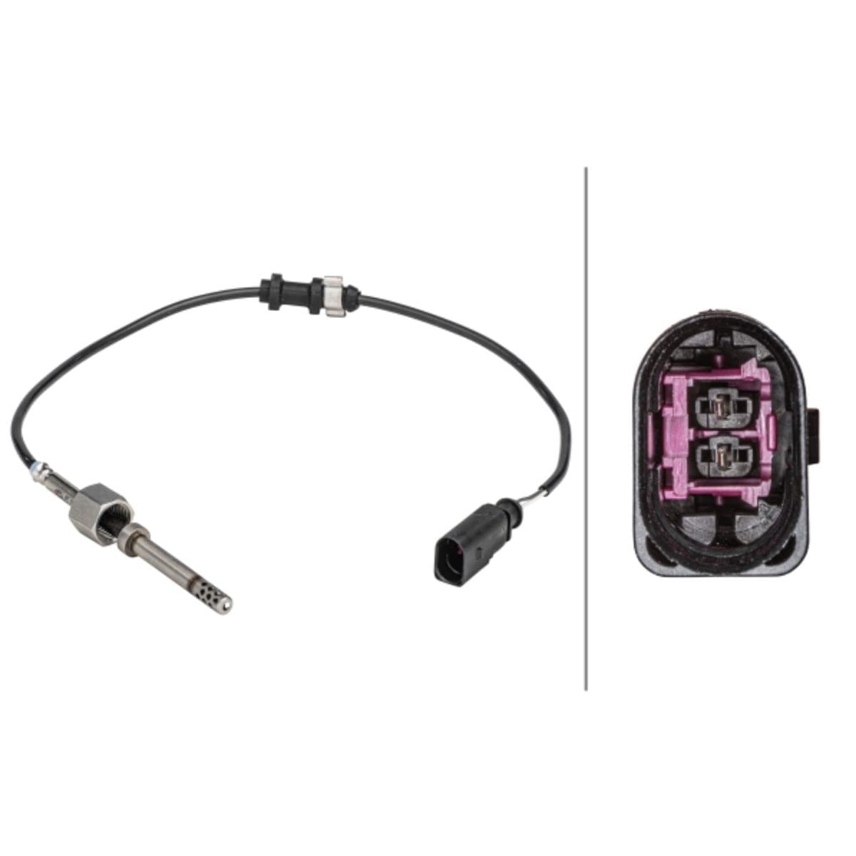 HELLA 6PT 358 181-151 Sensor, Abgastemperatur - 2-polig - geschraubt - Kabel: 440mm HELLA 6PT 358 181-151 Sensor, Abgastemperatur - 2-polig - geschraubt - Kabel: 440mm von Hella