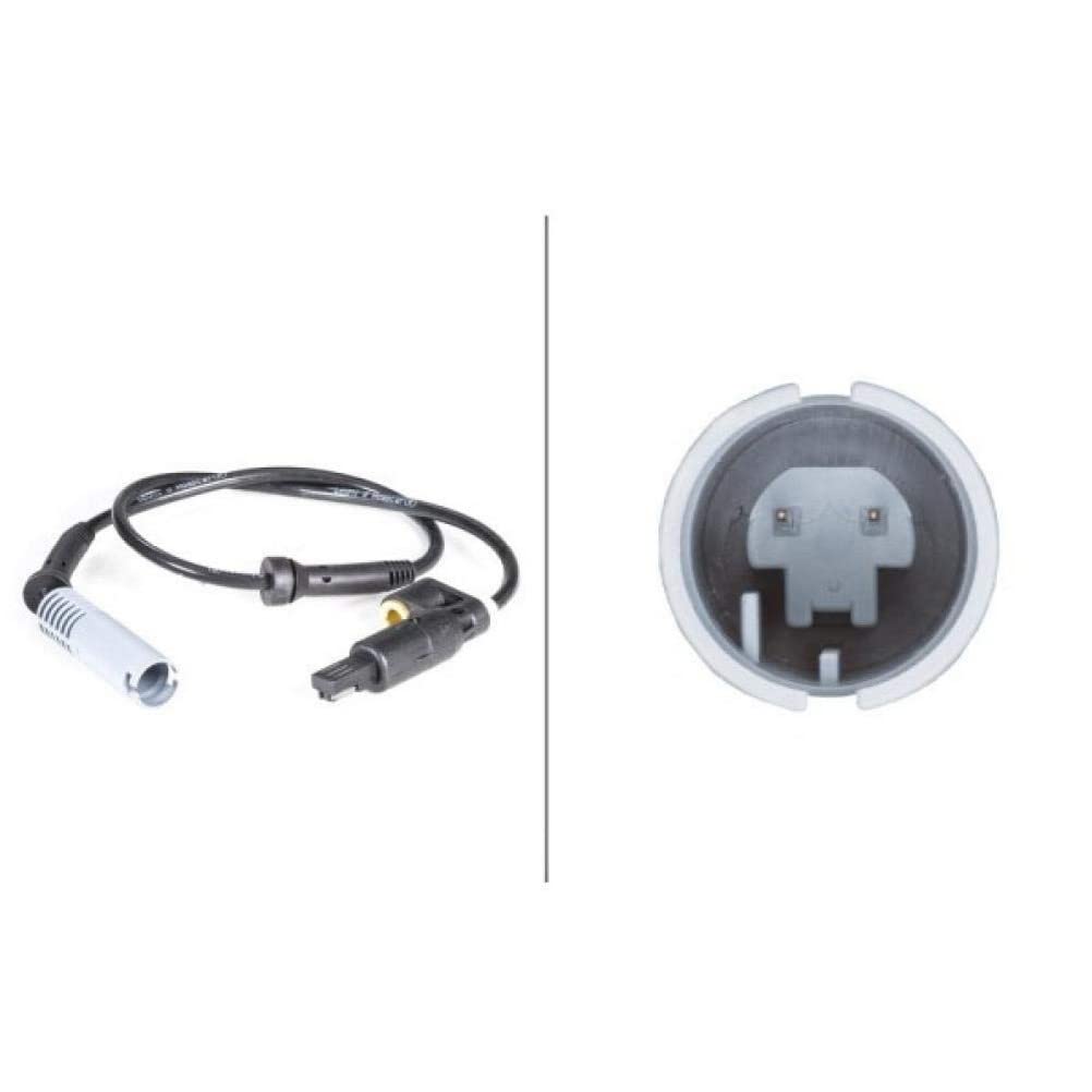 HELLA 6PU 010 039-361 Sensor, Raddrehzahl - 12V - Vorderachse beidseitig - Kabel: 555mm von Hella