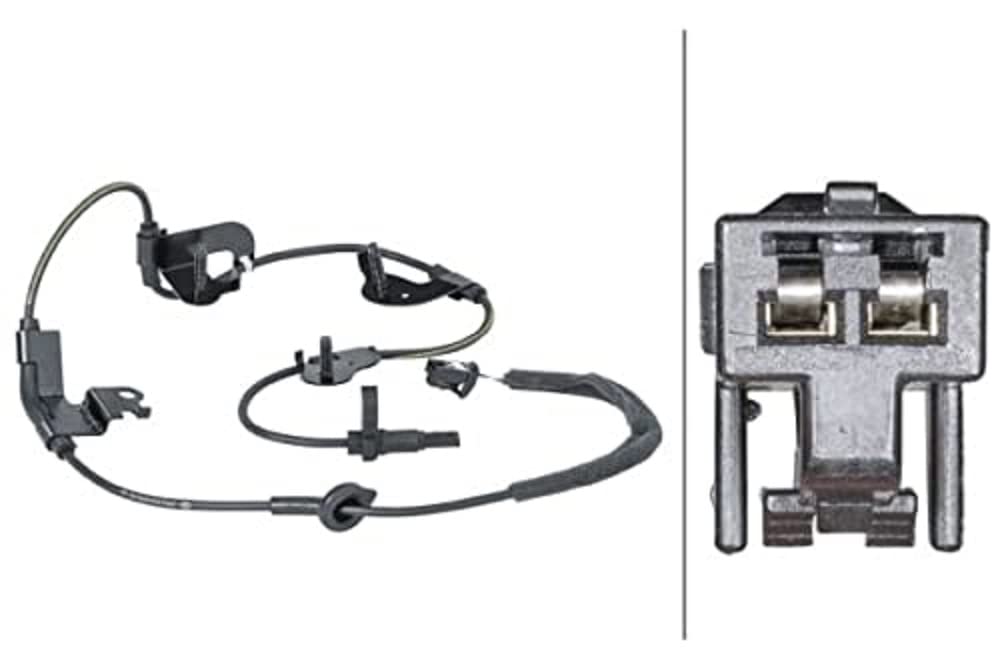 HELLA 6PU 012 679-761 Sensor, Raddrehzahl - 12V - 2-polig - Hinterachse rechts - Kabel: 975mm - mit Halter von Hella