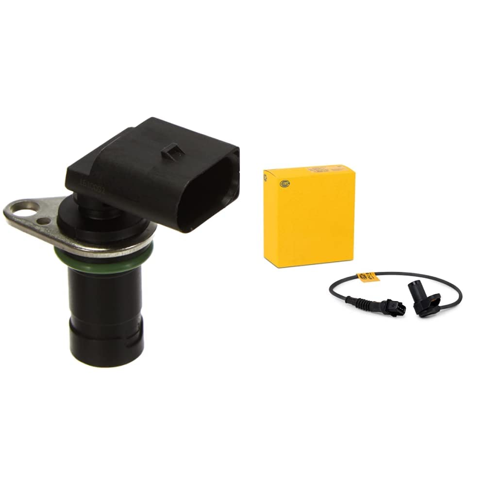 HELLA 6PU 012 680-011 Impulsgeber, Kurbelwelle - 12V - 3-polig - ohne Kabel & 6PU 009 121-641 Sensor, Nockenwellenposition - 12V - Einlassseite - Kabel: 405mm - ohne Dichtung - mit Kabel HELLA 6PU 012 680-011 Impulsgeber, Kurbelwelle - 12V - 3-polig - ohne Kabel & 6PU 009 121-641 Sensor, Nockenwellenposition - 12V - Einlassseite - Kabel: 405mm - ohne Dichtung - mit Kabel von Hella