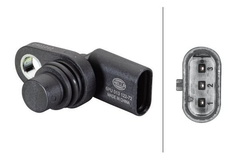 HELLA 6PU 013 122-721 Sensor, Nockenwellenposition - 3-polig - mit Dichtring HELLA 6PU 013 122-721 Sensor, Nockenwellenposition - 3-polig - mit Dichtring von Hella
