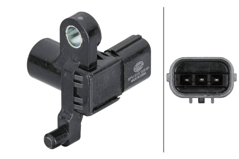 HELLA 6PU 230 040-501 Sensor, Raddrehzahl - 2-polig - Hinterachse - Kabel: 1410mm - mit Halter von Hella