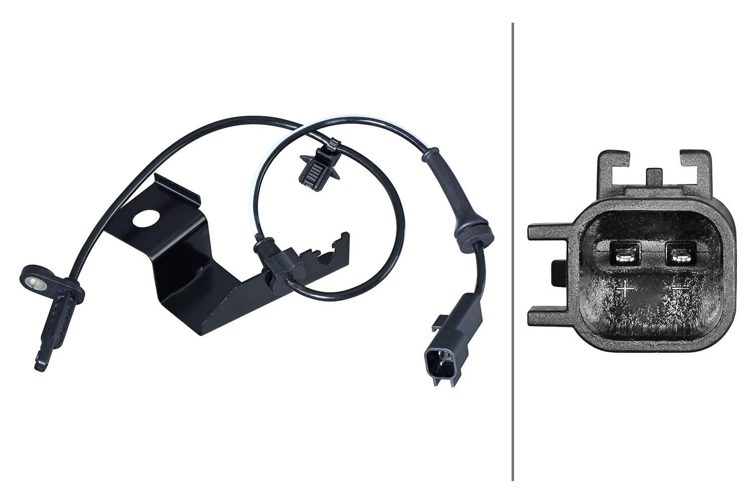HELLA 6PU 358 217-341 Sensor, Raddrehzahl - 2-polig - Kabel: 521mm - mit Befestigungsclips am Kabel HELLA 6PU 358 217-341 Sensor, Raddrehzahl - 2-polig - Kabel: 521mm - mit Befestigungsclips am Kabel von Hella