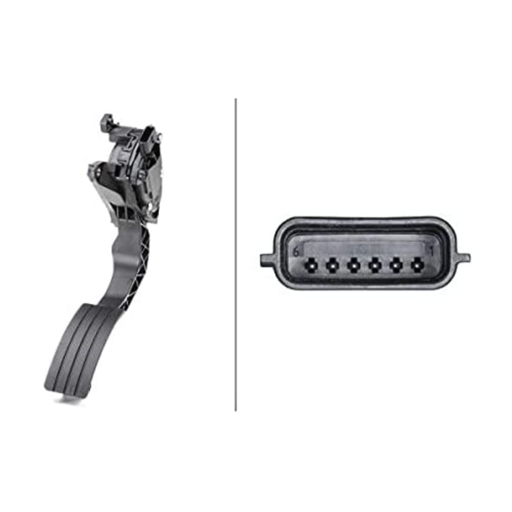 HELLA 6PV 009 978-711 Sensor, Fahrpedalstellung - für Linkslenker - 6-polig - Automatikgetriebe von Hella