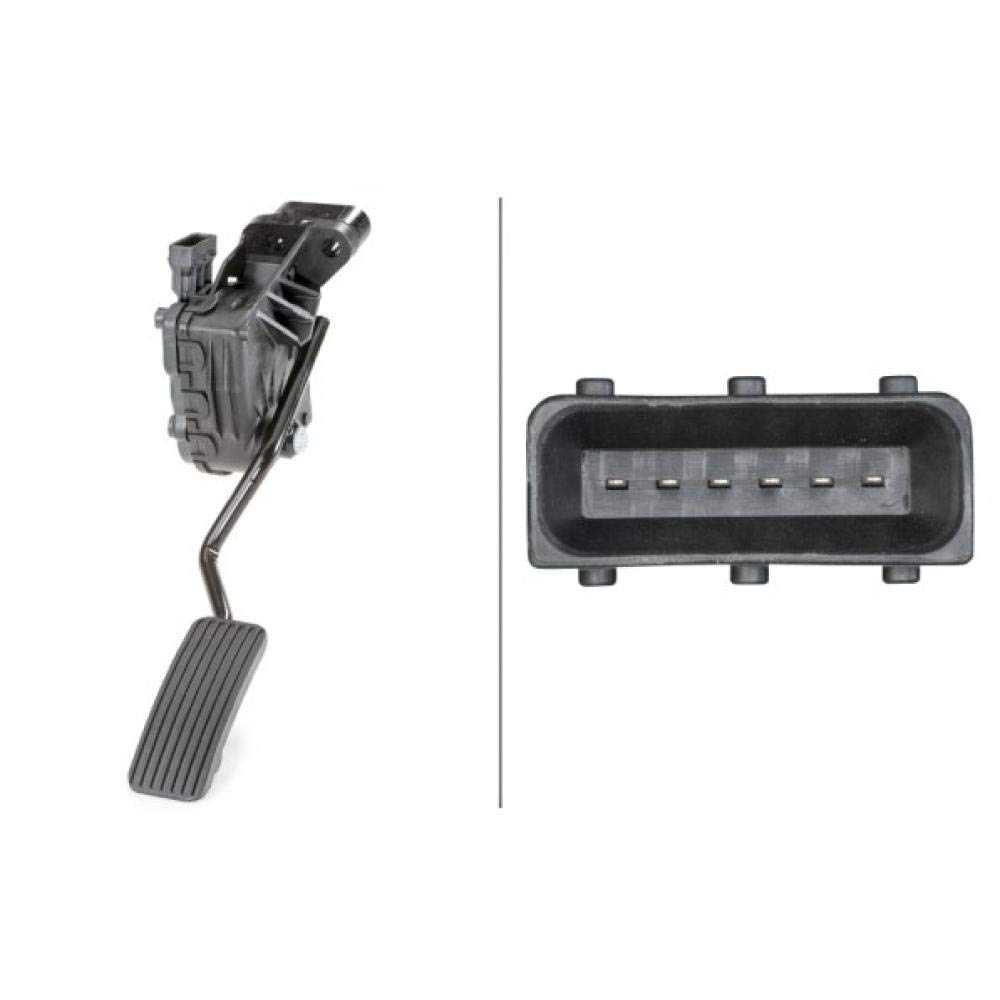 HELLA 6PV 010 946-051 Sensor, Fahrpedalstellung - für Rechtslenker - 6-polig - Schaltgetriebe - Kennbuchstabe: BM HELLA 6PV 010 946-051 Sensor, Fahrpedalstellung - für Rechtslenker - 6-polig - Schaltgetriebe - Kennbuchstabe: BM von Hella