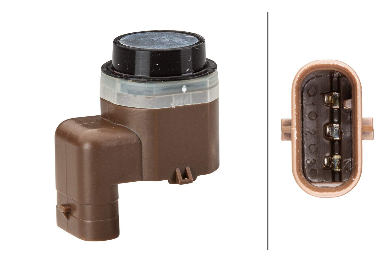 HELLA 6PX 358 141-121 Sensor, Einparkhilfe - gewinkelt - 3-polig - gesteckt - lackierbar HELLA 6PX 358 141-121 Sensor, Einparkhilfe - gewinkelt - 3-polig - gesteckt - lackierbar von Hella