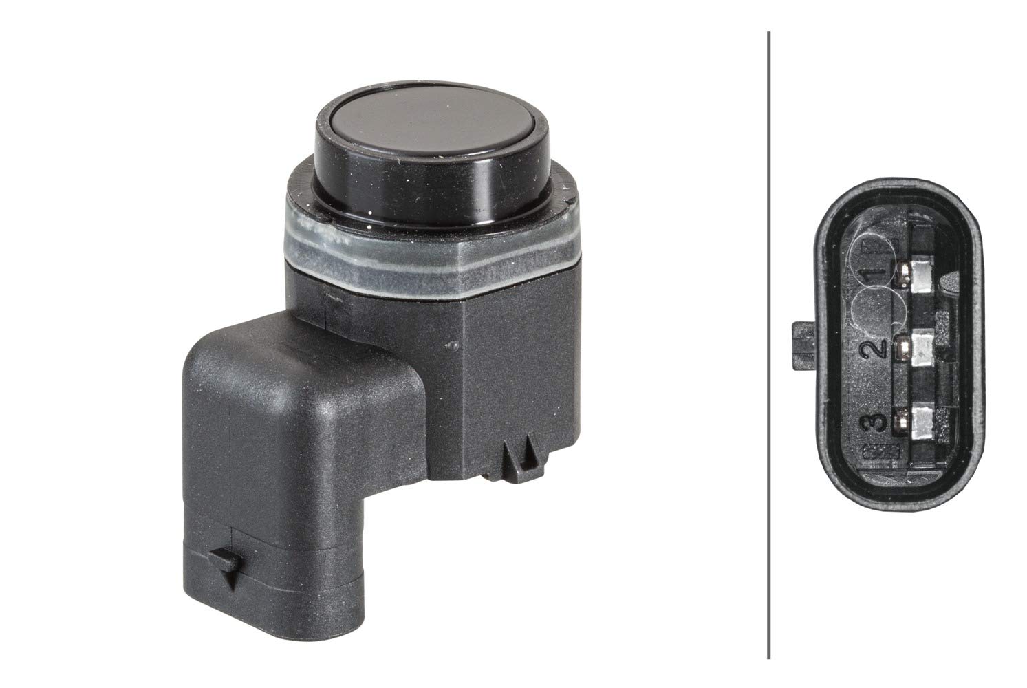 HELLA 6PX 358 141-221 Sensor, Einparkhilfe - gewinkelt - 3-polig - gesteckt - lackierbar - mit Befestigungsring HELLA 6PX 358 141-221 Sensor, Einparkhilfe - gewinkelt - 3-polig - gesteckt - lackierbar - mit Befestigungsring von Hella