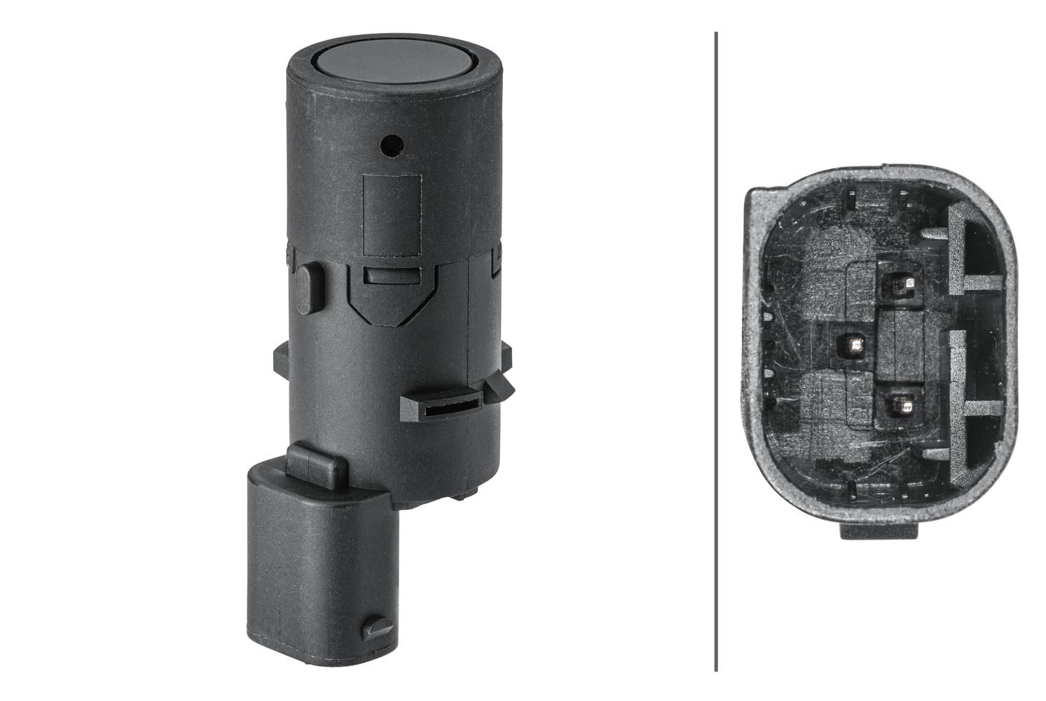 HELLA 6PX 358 141-731 Sensor, Einparkhilfe - 3-polig - gesteckt - überlackierbar von Hella