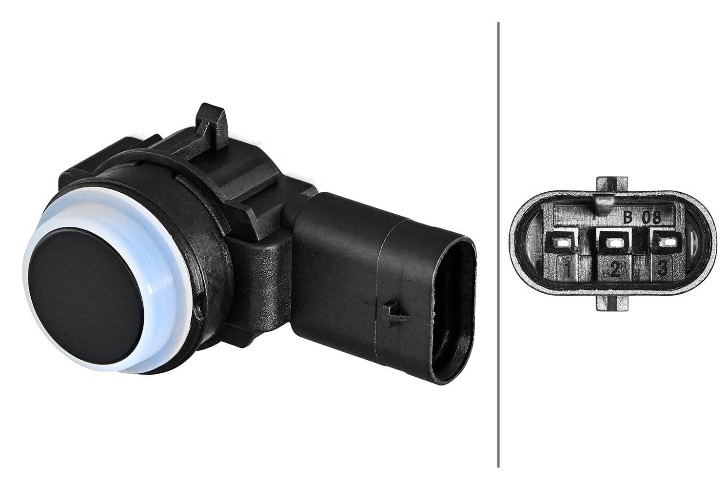 HELLA 6PX 358 270-451 Sensor, Einparkhilfe - 3-polig - Anbau - lackierbar HELLA 6PX 358 270-451 Sensor, Einparkhilfe - 3-polig - Anbau - lackierbar von Hella