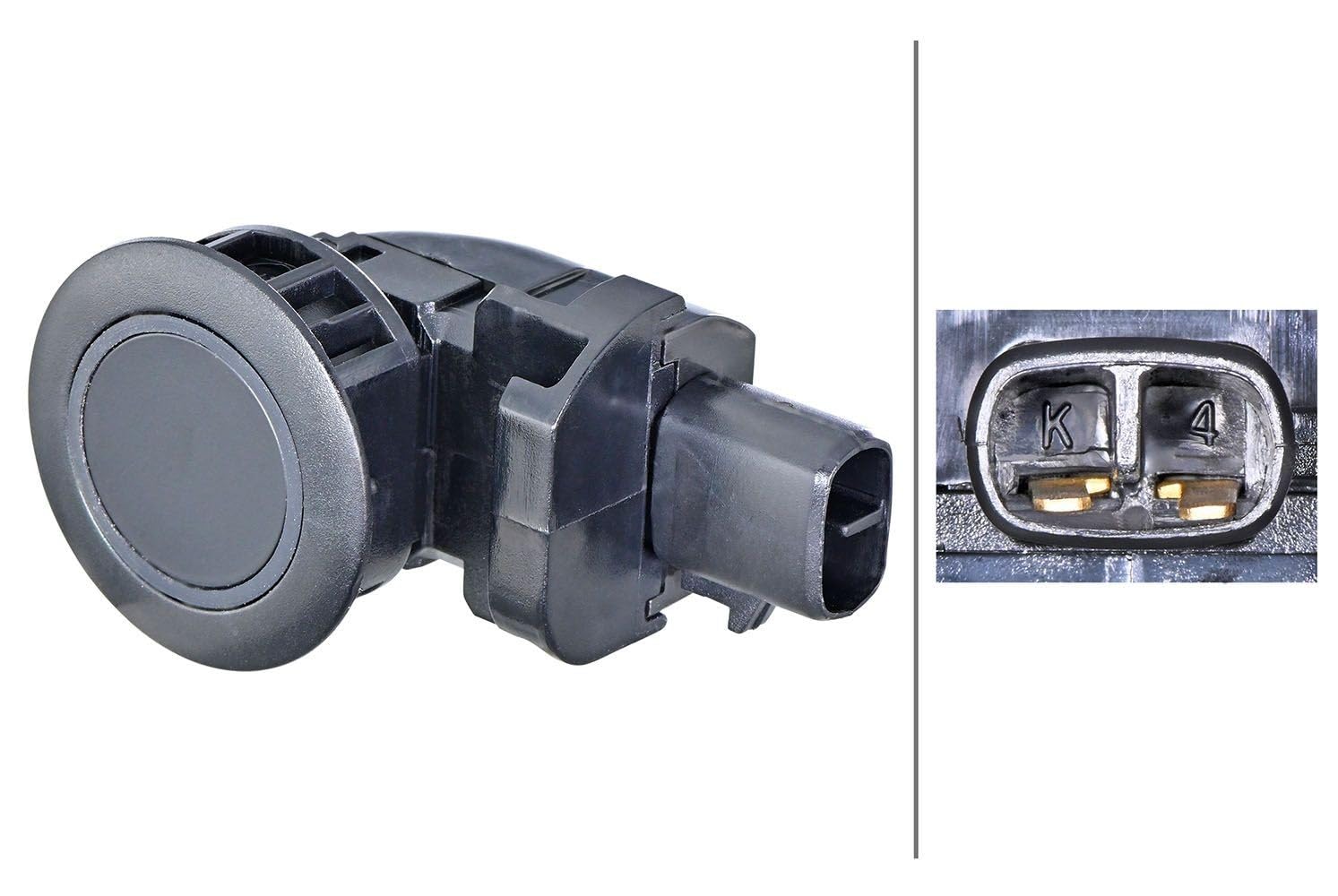 HELLA 6PX 358 270-551 Sensor, Einparkhilfe - 2-polig - Anbau - lackierbar HELLA 6PX 358 270-551 Sensor, Einparkhilfe - 2-polig - Anbau - lackierbar von Hella