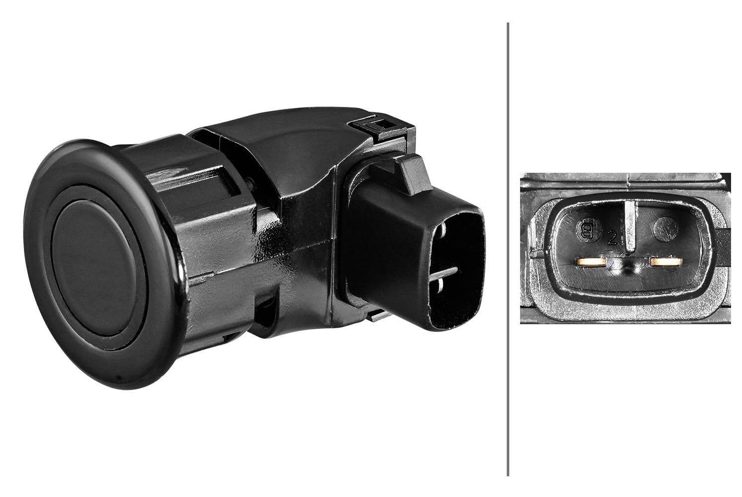HELLA 6PX 358 270-731 Sensor, Einparkhilfe - 2-polig - Anbau - lackierbar HELLA 6PX 358 270-731 Sensor, Einparkhilfe - 2-polig - Anbau - lackierbar von Hella