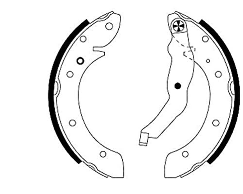 HELLA 8DB 355 001-241 Bremsbackensatz - H8685 - für u.a. BMW HELLA 8DB 355 001-241 Bremsbackensatz - H8685 - für u.a. BMW von Hella
