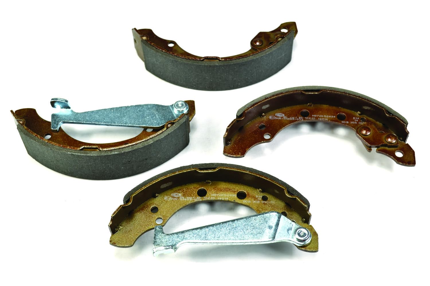 HELLA 8DB 355 001-311 Bremsbackensatz - H8720 - für u.a. AUDI / CHERY / SEAT / SKODA / VOLKSWAGEN von Hella