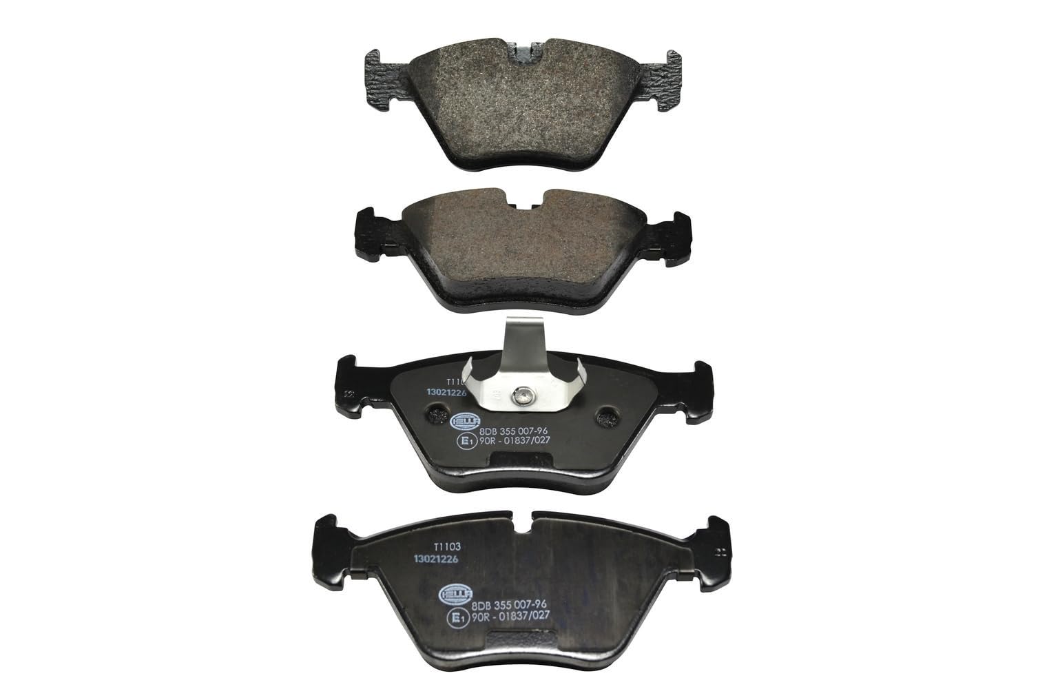 HELLA PAGID 8DB 355 007-961 Bremsbelagsatz - T1103 - Dicke/Stärke: 20.3mm - Bremssystem: Teves - für Verschleißwarnanzeiger vorbereitet - für u.a. BMW HELLA PAGID 8DB 355 007-961 Bremsbelagsatz - T1103 - Dicke/Stärke: 20.3mm - Bremssystem: Teves - für Verschleißwarnanzeiger vorbereitet - für u.a. BMW von Hella