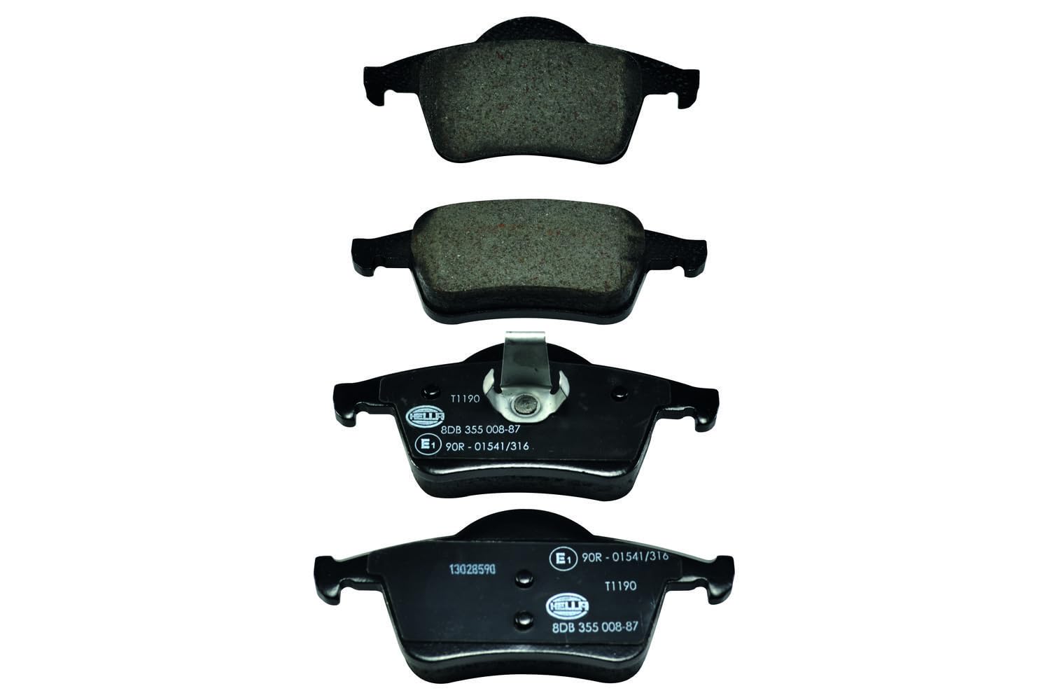 HELLA Bremsbeläge hinten - nicht für Verschleißwarnanzeiger vorbereitet - vier Bremsbeläge pro Set - T1190 - für u.a. VOLVO - 8DB 355 008-871 HELLA Bremsbeläge hinten - nicht für Verschleißwarnanzeiger vorbereitet - vier Bremsbeläge pro Set - T1190 - für u.a. VOLVO - 8DB 355 008-871 von Hella