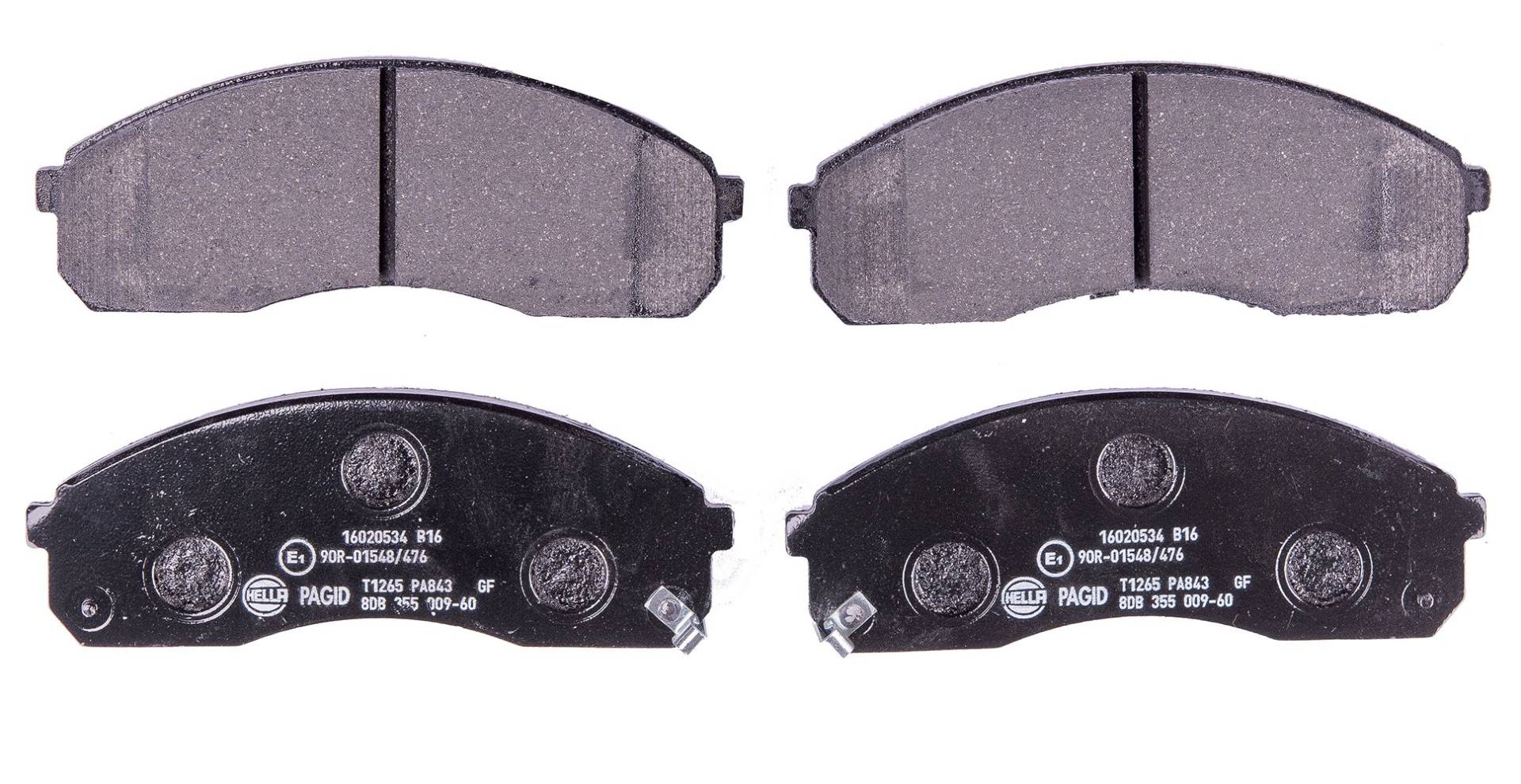 HELLA Bremsbeläge vorne - mit akustischer Verschleißwarnung - vier Bremsbeläge pro Set - T1265 - für u.a. KIA - 8DB 355 009-601 HELLA Bremsbeläge vorne - mit akustischer Verschleißwarnung - vier Bremsbeläge pro Set - T1265 - für u.a. KIA - 8DB 355 009-601 von Hella