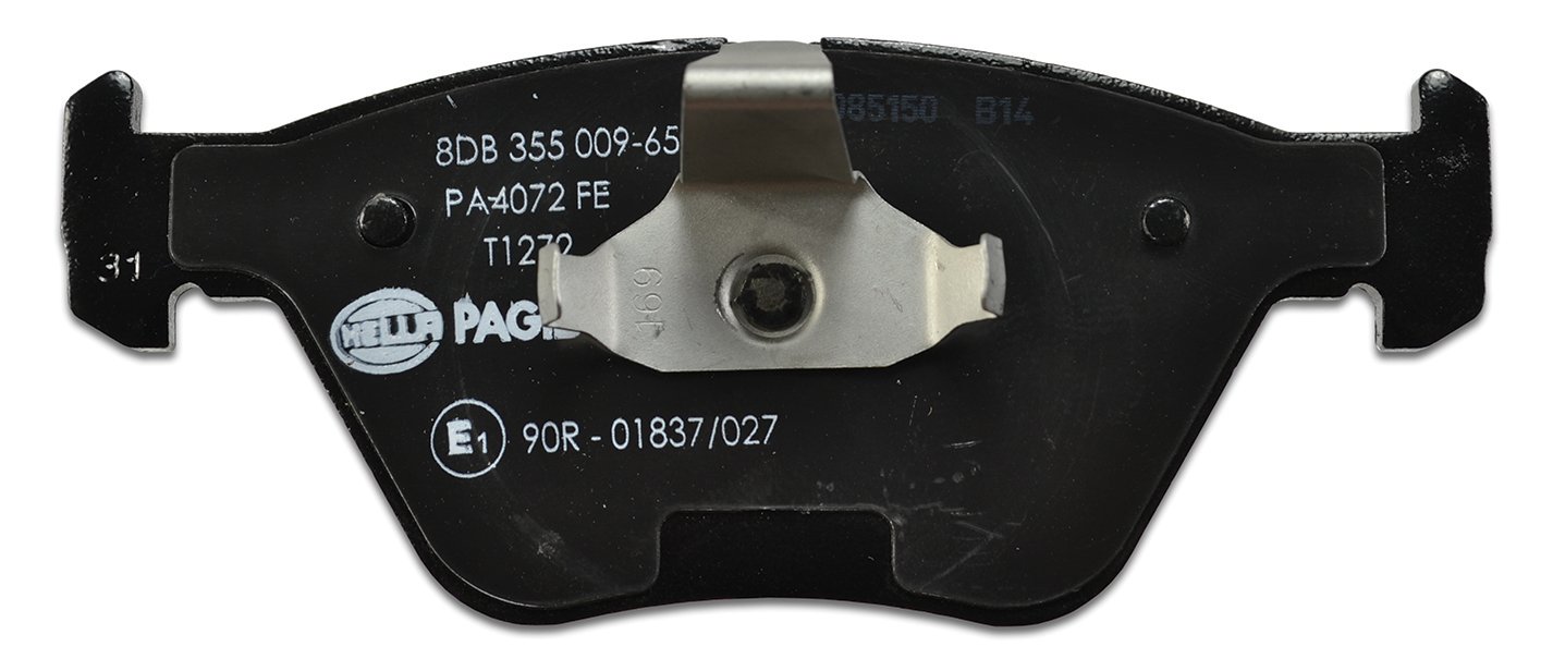 HELLA PAGID 8DB 355 009-651 Bremsbelagsatz - T1272 - Dicke/Stärke: 20.3mm - Bremssystem: Teves - für Verschleißwarnanzeiger vorbereitet - für u.a. BMW / WIESMANN von Hella