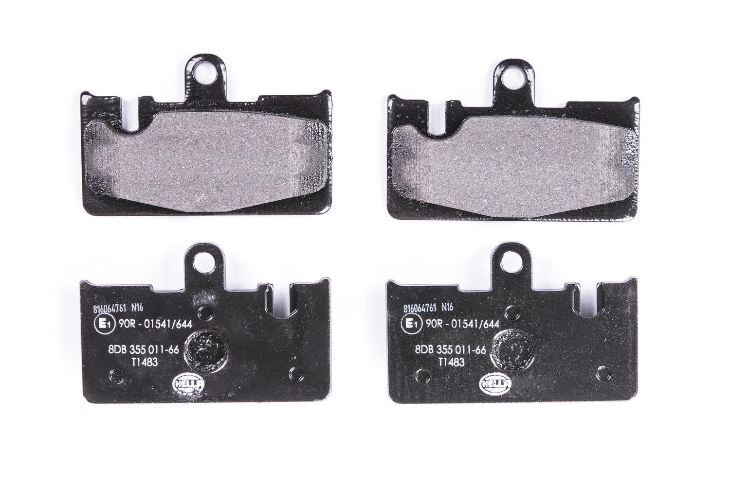 HELLA Bremsbeläge hinten - für Verschleißwarnanzeiger vorbereitet - vier Bremsbeläge pro Set - T1483 - für u.a. LEXUS - 8DB 355 011-661 HELLA Bremsbeläge hinten - für Verschleißwarnanzeiger vorbereitet - vier Bremsbeläge pro Set - T1483 - für u.a. LEXUS - 8DB 355 011-661 von Hella
