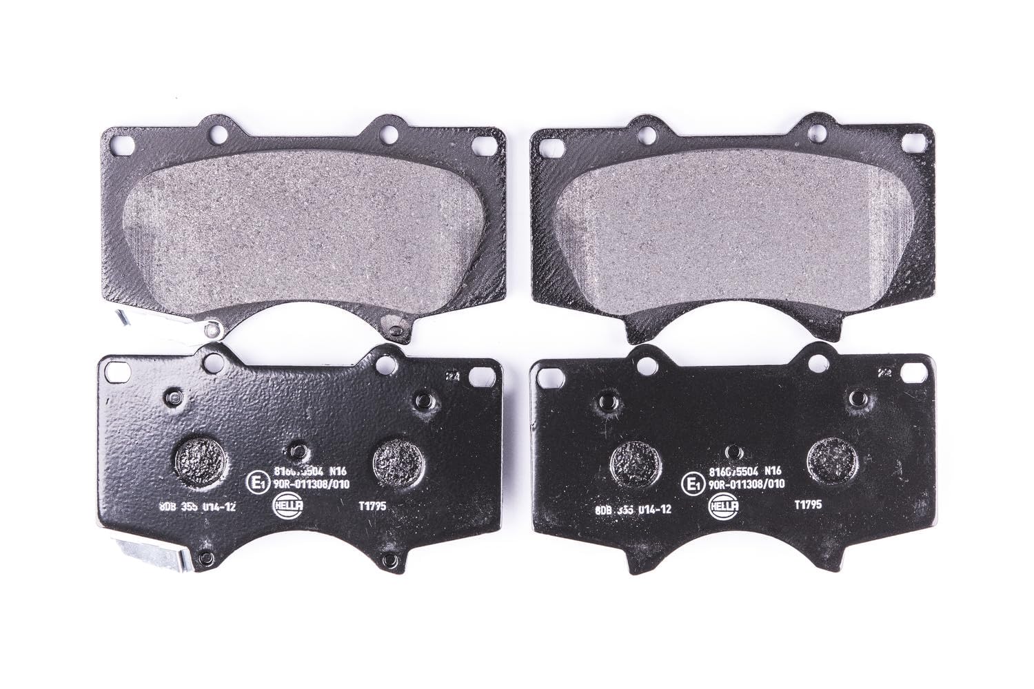 HELLA Bremsbeläge vorne - vier Bremsbeläge pro Set - T1795 - für u.a. LEXUS / TOYOTA - 8DB 355 014-121 HELLA Bremsbeläge vorne - vier Bremsbeläge pro Set - T1795 - für u.a. LEXUS / TOYOTA - 8DB 355 014-121 von Hella