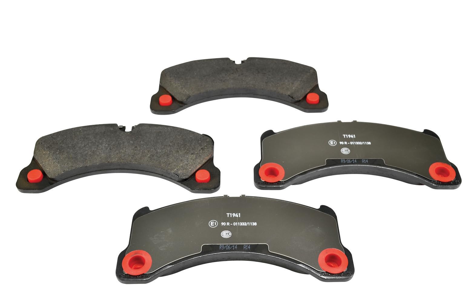 HELLA Bremsbeläge vorne - für Verschleißwarnanzeiger vorbereitet - vier Bremsbeläge pro Set - T1941 - für u.a. PORSCHE - 8DB 355 015-131 HELLA Bremsbeläge vorne - für Verschleißwarnanzeiger vorbereitet - vier Bremsbeläge pro Set - T1941 - für u.a. PORSCHE - 8DB 355 015-131 von Hella