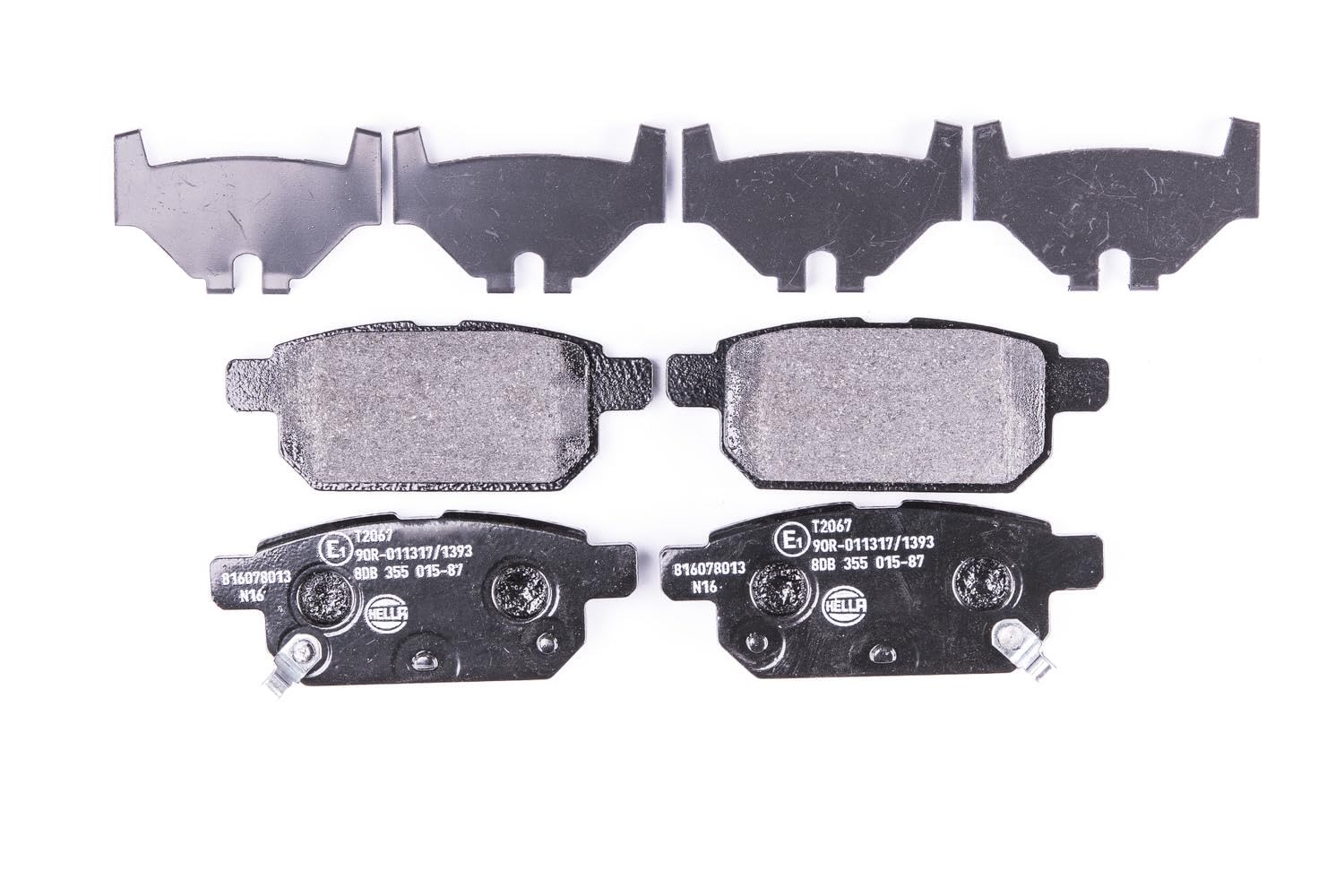 HELLA Bremsbeläge hinten - mit akustischer Verschleißwarnung - vier Bremsbeläge pro Set - T2067 - für u.a. SUZUKI - 8DB 355 015-871 HELLA Bremsbeläge hinten - mit akustischer Verschleißwarnung - vier Bremsbeläge pro Set - T2067 - für u.a. SUZUKI - 8DB 355 015-871 von Hella