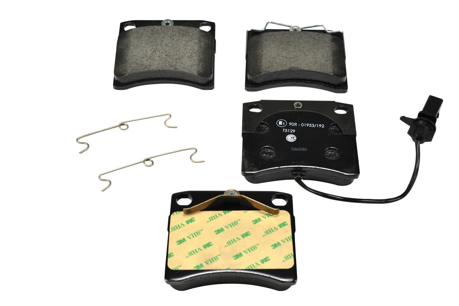 HELLA Bremsbeläge vorne - mit Warnkontakt - vier Bremsbeläge pro Set - T5129 - für u.a. VOLKSWAGEN - 8DB 355 018-521 HELLA Bremsbeläge vorne - mit Warnkontakt - vier Bremsbeläge pro Set - T5129 - für u.a. VOLKSWAGEN - 8DB 355 018-521 von Hella