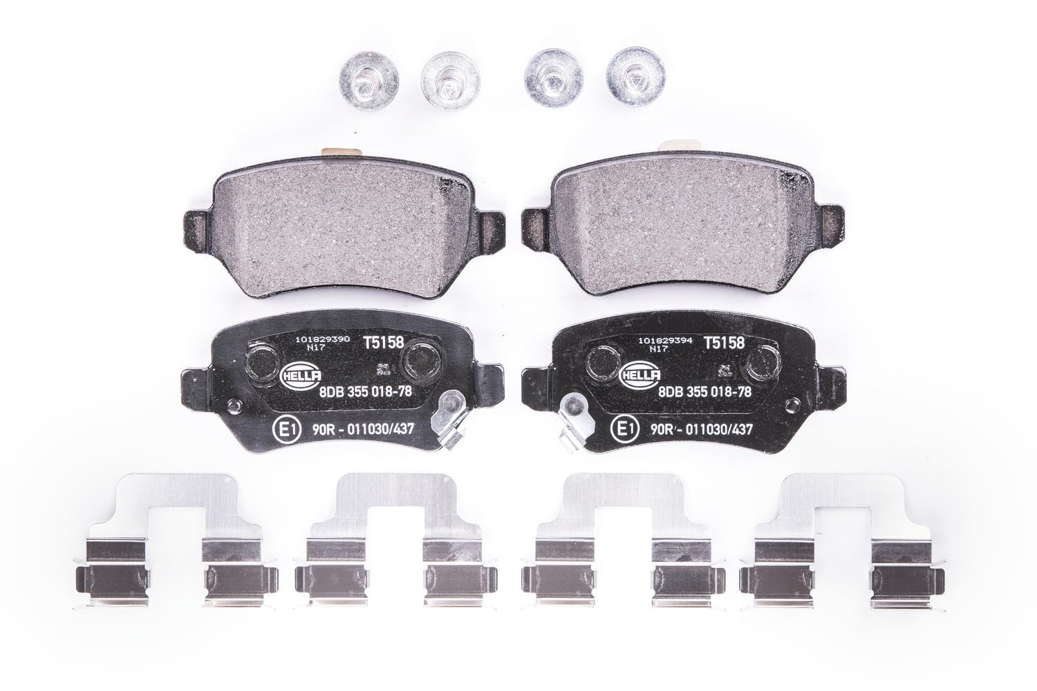 HELLA Bremsbeläge hinten - mit akustischer Verschleißwarnung - vier Bremsbeläge pro Set - T5158 - für u.a. CHEVROLET / HOLDEN / KIA / OPEL / SATURN - 8DB 355 018-781 HELLA Bremsbeläge hinten - mit akustischer Verschleißwarnung - vier Bremsbeläge pro Set - T5158 - für u.a. CHEVROLET / HOLDEN / KIA / OPEL / SATURN - 8DB 355 018-781 von Hella