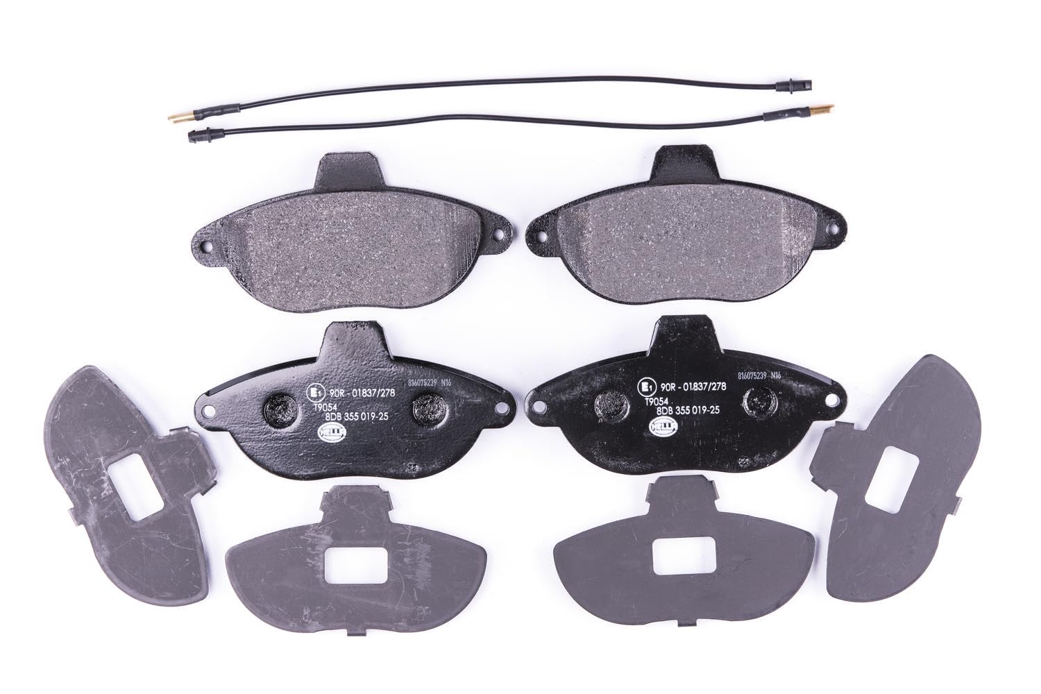 HELLA Bremsbeläge vorne - mit Warnkontakt - vier Bremsbeläge pro Set - T9054 - für u.a. CITROEN / FIAT / PEUGEOT - 8DB 355 019-251 HELLA Bremsbeläge vorne - mit Warnkontakt - vier Bremsbeläge pro Set - T9054 - für u.a. CITROEN / FIAT / PEUGEOT - 8DB 355 019-251 von Hella