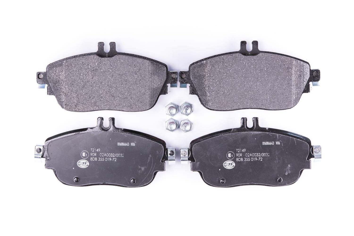 HELLA Bremsbeläge vorne - für Verschleißwarnanzeiger vorbereitet - vier Bremsbeläge pro Set - T2149 - für u.a. INFINITI / MERCEDES-BENZ - 8DB 355 019-721 HELLA Bremsbeläge vorne - für Verschleißwarnanzeiger vorbereitet - vier Bremsbeläge pro Set - T2149 - für u.a. INFINITI / MERCEDES-BENZ - 8DB 355 019-721 von Hella