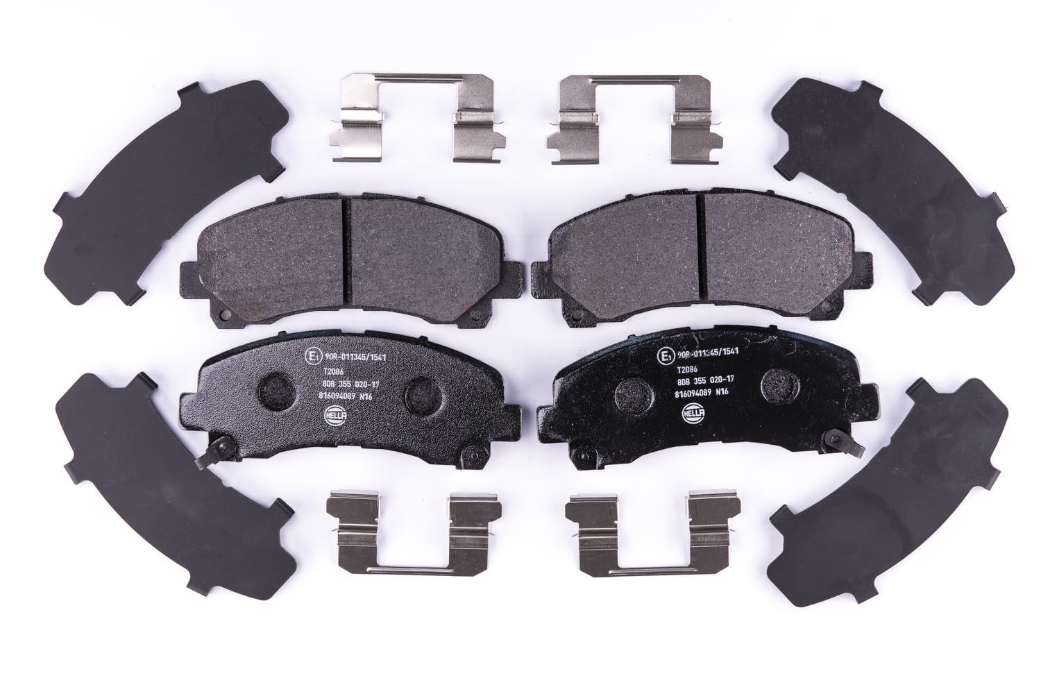 HELLA Bremsbeläge vorne - mit akustischer Verschleißwarnung - vier Bremsbeläge pro Set - T2086 - für u.a. CHEVROLET / HOLDEN / ISUZU - 8DB 355 020-171 HELLA Bremsbeläge vorne - mit akustischer Verschleißwarnung - vier Bremsbeläge pro Set - T2086 - für u.a. CHEVROLET / HOLDEN / ISUZU - 8DB 355 020-171 von Hella