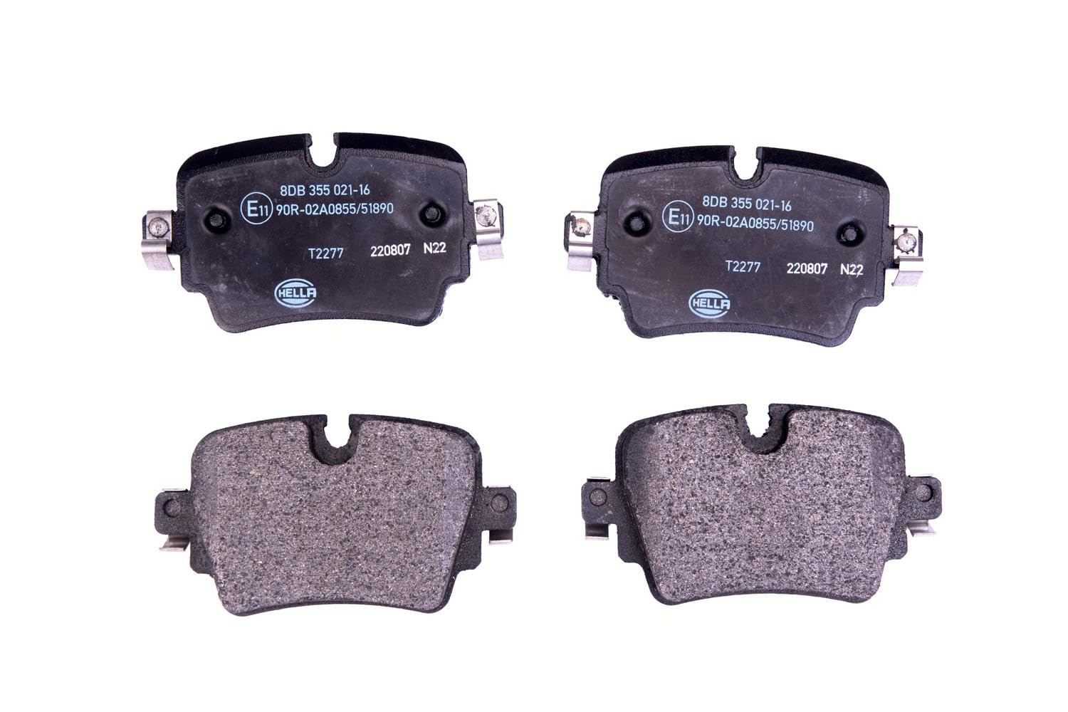HELLA Bremsbeläge hinten - für Verschleißwarnanzeiger vorbereitet - vier Bremsbeläge pro Set - T2277 - für u.a. JAGUAR - 8DB 355 021-161 HELLA Bremsbeläge hinten - für Verschleißwarnanzeiger vorbereitet - vier Bremsbeläge pro Set - T2277 - für u.a. JAGUAR - 8DB 355 021-161 von Hella