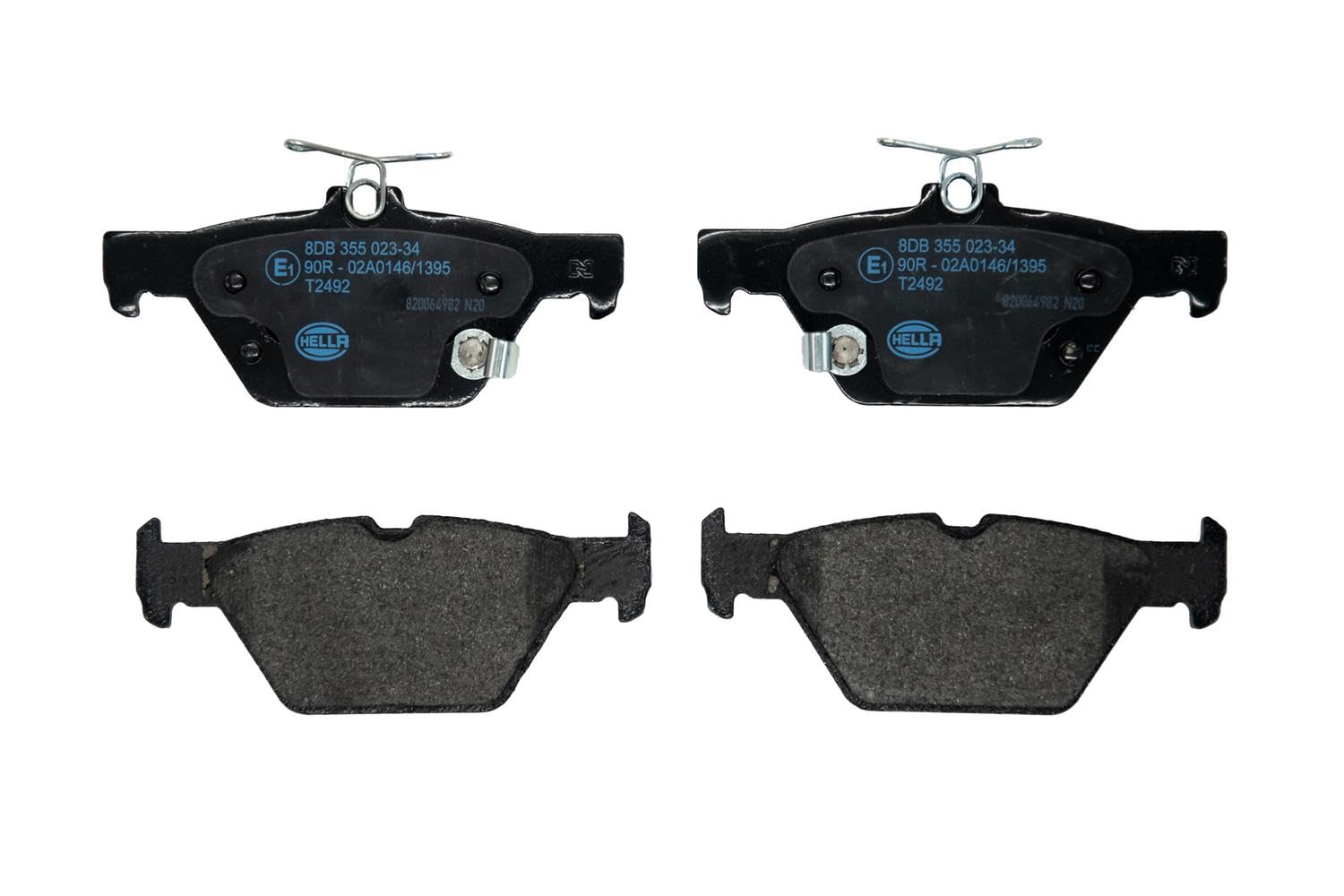 HELLA Bremsbeläge hinten - mit akustischer Verschleißwarnung - vier Bremsbeläge pro Set - T2492 - für u.a. SUBARU - 8DB 355 023-341 HELLA Bremsbeläge hinten - mit akustischer Verschleißwarnung - vier Bremsbeläge pro Set - T2492 - für u.a. SUBARU - 8DB 355 023-341 von Hella