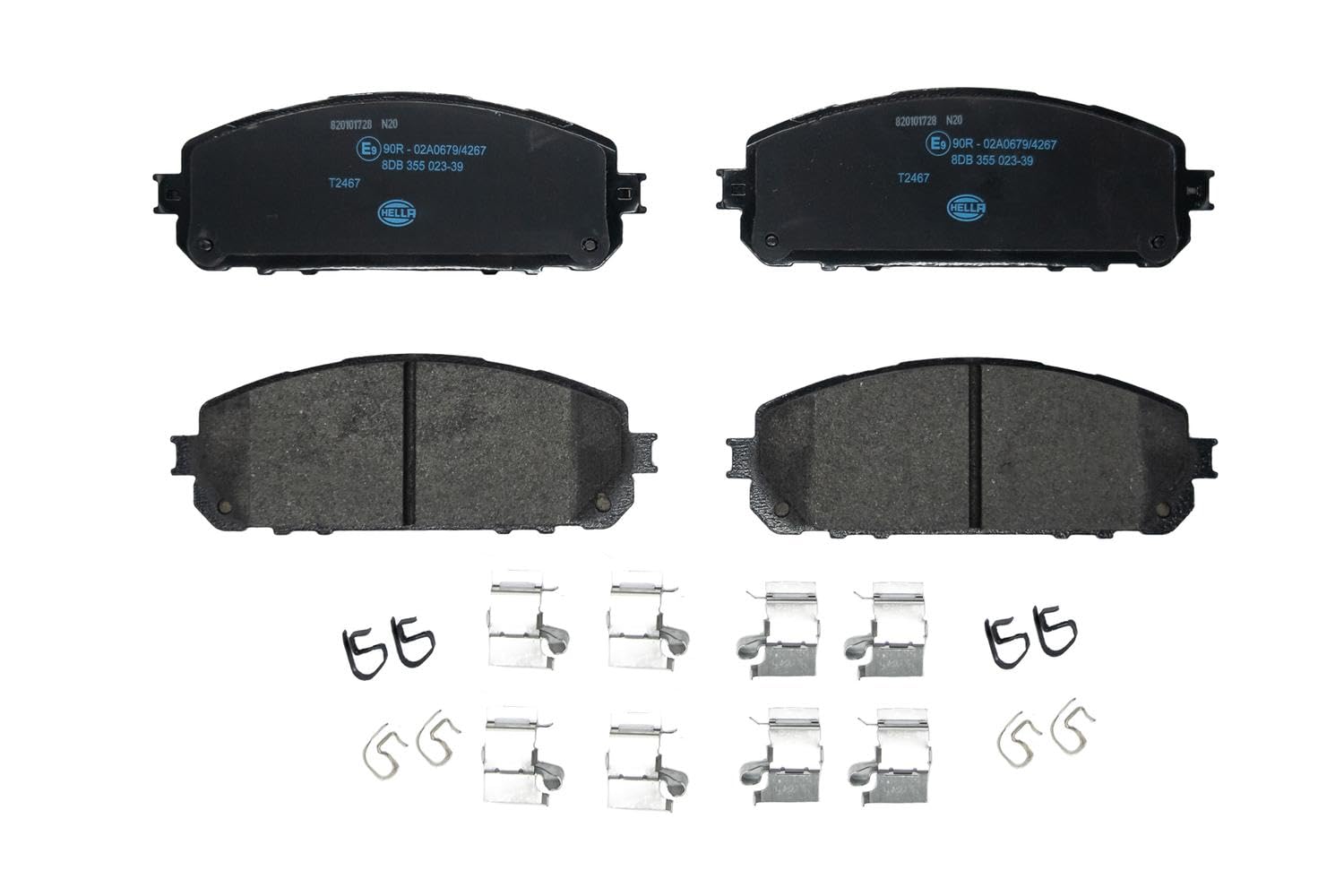 HELLA Bremsbeläge vorne - vier Bremsbeläge pro Set - T2467 - für u.a. JEEP - 8DB 355 023-391 HELLA Bremsbeläge vorne - vier Bremsbeläge pro Set - T2467 - für u.a. JEEP - 8DB 355 023-391 von Hella