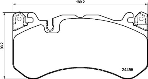 HELLA 8DB 355 025-011 Bremsbeläge - für Verschleißwarnanzeiger vorbereitet - T1983 - für u.a. AUDI HELLA 8DB 355 025-011 Bremsbeläge - für Verschleißwarnanzeiger vorbereitet - T1983 - für u.a. AUDI von Hella